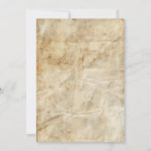 Western Wanted Poster Birthday Einladung (Rückseite)