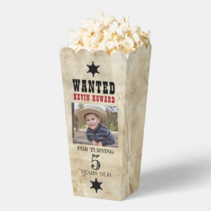 Western Wanted Poster Geburtstag 2,5"b x 3,5"l x 7 Geschenkschachtel