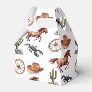 Western Wasserfarbe Kunst Geschenkschachtel