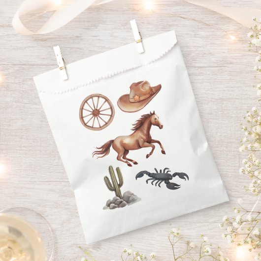 Western Wasserfarbe Kunst Geschenktütchen (Ausgeschnitten)