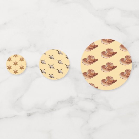 Western Wasserfarbe Kunst Konfetti (Vorderseiten)