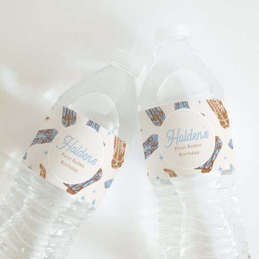 Western Wasserflaschen Etiketten