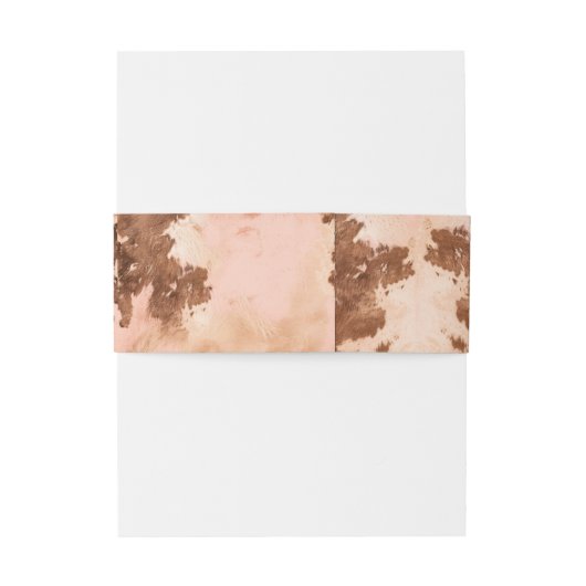 Western Wedding Blush Cowhide Bly Band (Rückseitenbeispiel)