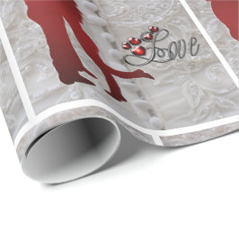 Western Wedding Couple Romantic Liebe Geschenkwrak Geschenkpapier