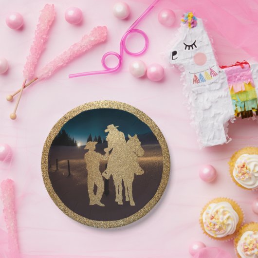 Western Wedding Cowboy Cowgirl Couple Teller (Party)