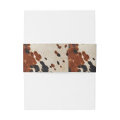 Western Wedding Cowhide Bly Band (Rückseitenbeispiel)