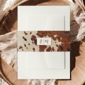 Western Wedding Cowhide Bly Band