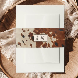 Western Wedding Cowhide Bly Band