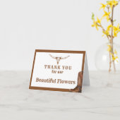 Western Wedding Day Vielen Dank an den Verkäufer Karte (Gelbe Blume)