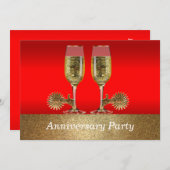 Western Wedding Einladung Jubiläum Party (Vorne/Hinten)