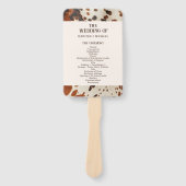 Western Wedding Hand Fan Fächer (Vorderseite)