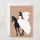 Western Wedding Junggeselinnen-Abschied Feiertagskarte (Rückseite)