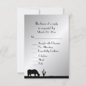 Western Wedding RSVP (Vorderseite)