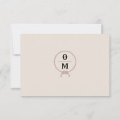 Western Wedding Rustic Cowboy Wedding RSVP Karte (Rückseite)