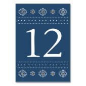 Western Wedding Tischnummer, Rio Rancho Wedding Tischnummer (Rückseite)