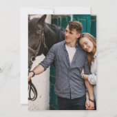 Western Wedding Verlobung Einladung (Rückseite)