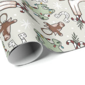 Western Weihnachten Geschenkpapier (Rolleneckpunkt)