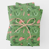 Western Weihnachten Geschenkpapier Set (Beispiel)