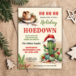 Western Weihnachten, Holiday Hoedown Einladung, Co Einladung