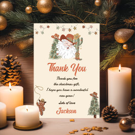 Western Weihnachten Party Vielen Dank Einladung