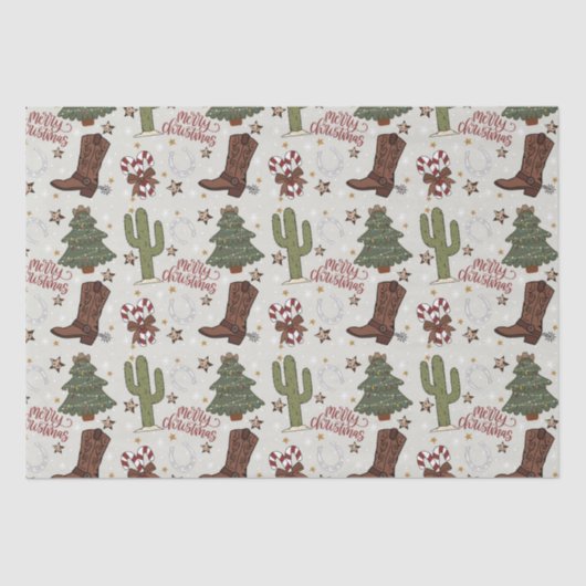 Western Weihnachten Seidenpapier (Vorderseite)