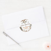 Western Weihnachten Vielen Dank Klasse Runder Aufkleber (Umschlag)