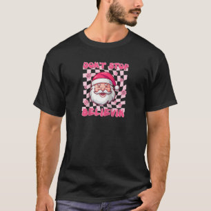Western Weihnachten Weihnachten Weihnachten Pink W T-Shirt