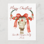 Western Weihnachten Weihnachtsfeiertag Postkarte (Vorderseite)