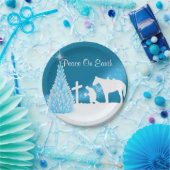 Western Weihnachts Cowboy Prachen Teller (Party)