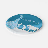 Western Weihnachts Cowboy Prachen Teller (Schrägansicht)