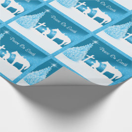 Western Weihnachts Cowboy Prachen Weltfrieden Geschenkpapier