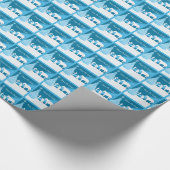 Western Weihnachts Cowboy Prachen Weltfrieden SM Geschenkpapier (Ecke)