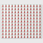 Western Weihnachts Cowboy Stiefel mit Candy Canes Geschenkpapier (Flach)