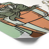 Western Weihnachts-Party Begrüßungszeichen Poster (Ecke)