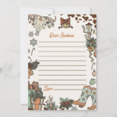 Western Weihnachts-Party Einladung (Vorderseite)