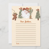 Western Weihnachts-Party Einladung (Vorderseite)