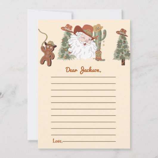 Western Weihnachts-Party Einladung (Vorderseite)