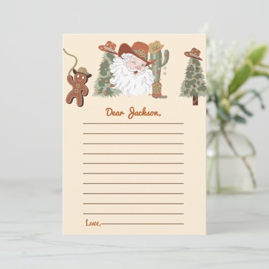 Western Weihnachts-Party Einladung (Stehend Vorderseite)