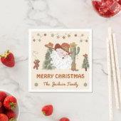 Western Weihnachts-Party Serviette (Beispiel)