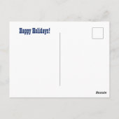 Western-Weihnachts-Pferde Postkarte (Rückseite)