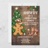 Western Weihnachtsgebäck Einladung (Vorderseite)