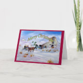 Western Weihnachtskarte Feiertagskarte (Vorderseite)