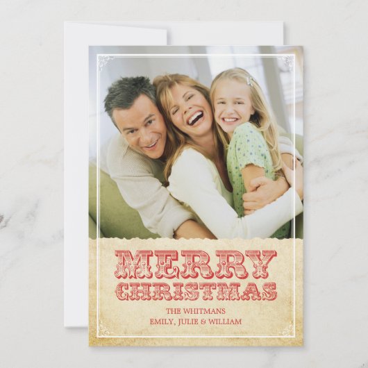 Western Weihnachtskarten Einladung (Vorderseite)