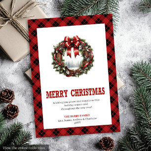 Western-Weihnachtskartencowboy-Land-Thema Feiertagskarte