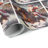 Western Weihnachtsmann und Gun Weihnachten Geschenkpapier (Rolleneckpunkt)
