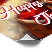 Western Weihnachtsmann und Weihnachten Poster (Ecke)