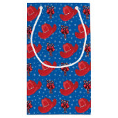 Western Weihnachtsmäntel und Bonbons Kleine Geschenktüte (Rückseite)