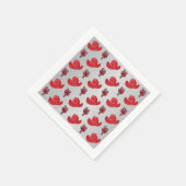 Western Weihnachtsmäntel und Bonbons Serviette (Ecke)