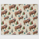 Western Weihnachtsmuster Umschlag Papier Geschenkpapier (Flach)