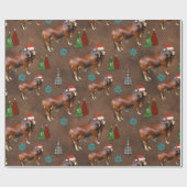 Western Weihnachtsmuster Umschlag Papier Geschenkpapier (Flach)